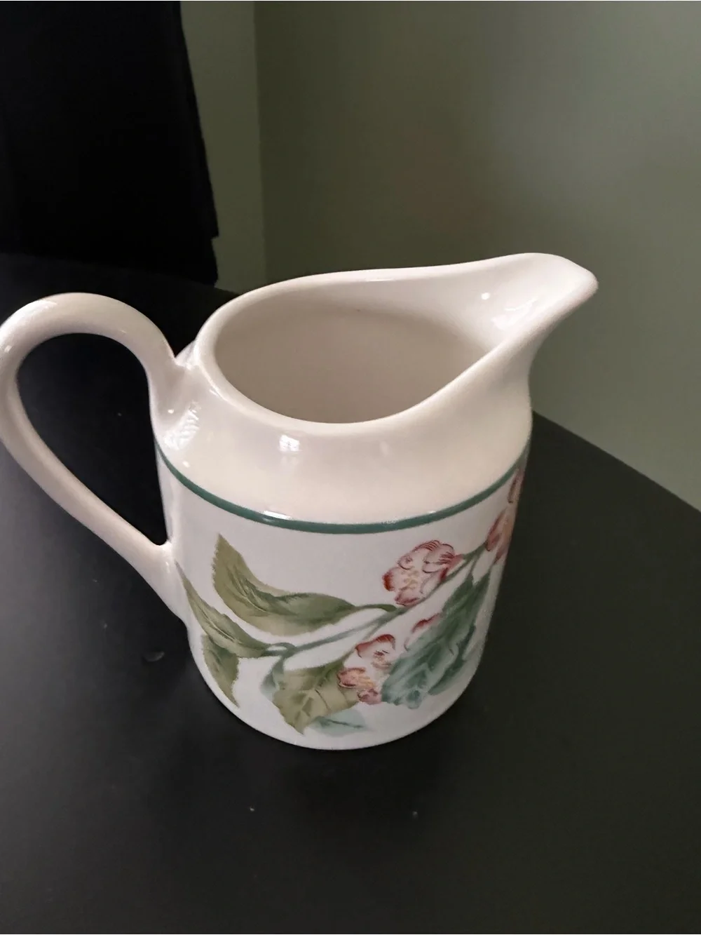 Avon Julia Pople Country Fruit Collection Apple Decorated Ceramic Creamer
